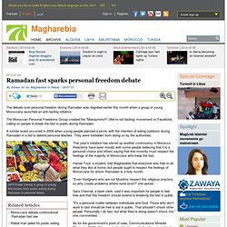 Ramadan fast sparks personal freedom debate