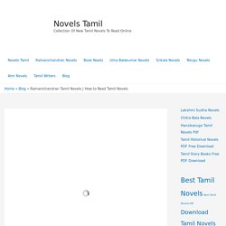 How to read Tamil Novels Online Free