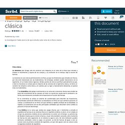 Ramas de la física clásica