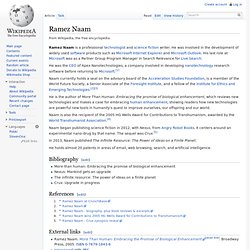 Ramez Naam - Wikipedia, the free encyclopedia - (Build 20100722150226)