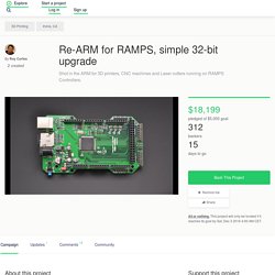 Re-ARM for RAMPS, simple 32-bit upgrade by Roy Cortes