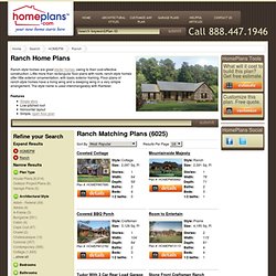 Ranch Home Plans - Ranch Style Home Designs from HomePlans.com