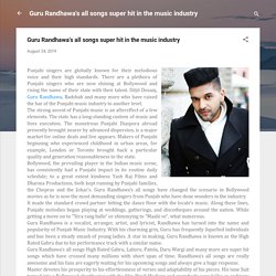 Guru Randhawa's all songs super hit in the music industry