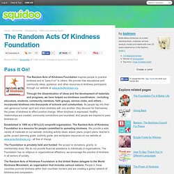 The Random Acts Of Kindness Foundation