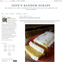 Starbucks Lemon Loaf