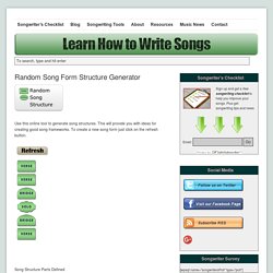 Random Song Form Structure Generator