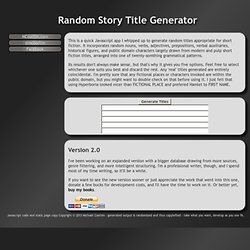 random story title generator