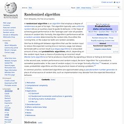 Randomized algorithm