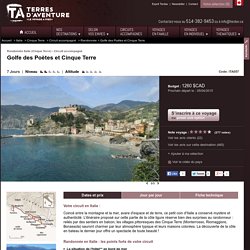 Randonnée Italie - Golfe des Poètes et Cinque Terre