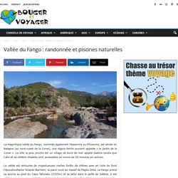 Vallée du Fango : randonnée et piscines naturelles