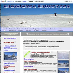 Balades Randonnées Raquettes à neige-Mercantour-Alpes-Maritimes