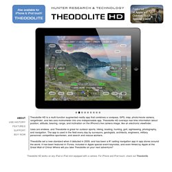 Theodolite HD iPad App: Augmented Reality Compass, GPS, Map, Zoom Camera, Rangefinder, Inclinometer