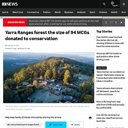 Yarra Ranges forest the size of 94 MCGs donated to conservation
