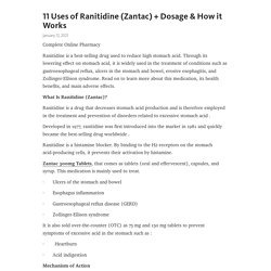 11 Uses of Ranitidine (Zantac) + Dosage & How it Works – Telegraph