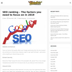 SEO ranking – The factors you need to focus on in 2019