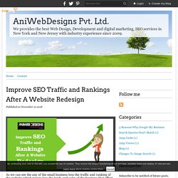 Fix SEO Traffic Drop After Website Redesign - AniWebDesigns Pvt. Ltd.