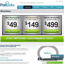 Improve Search Engine Rankings with PostLinks.com Automated Link-Building Software