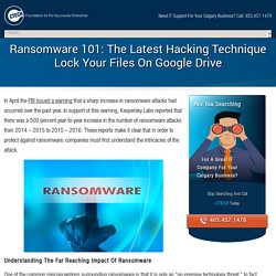 Ransomware 101: The Latest Hacking Technique Lock Your Files On Google Drive