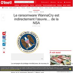 Le ransomware WannaCry est indirectement l’œuvre… de la NSA - 15/05/17