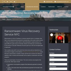 Ransomware Recovery – Best Hard Drive Data Recovery NYC Services New York City, NY