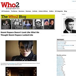 Noomi Rapace Doesn't Look Like What We Thought Noomi Rapace Looked Like - The Who2 Blog