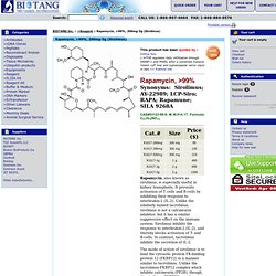 Rapamycin, >99%, 200mg-5g (Sirolimus) - BIOTANG Inc.