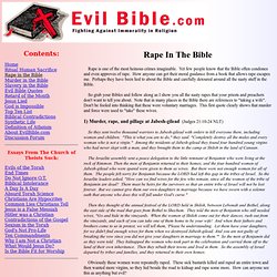 Rape in the Bible