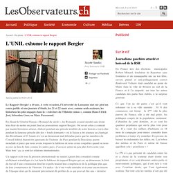L'UNIL exhume le rapport Bergier