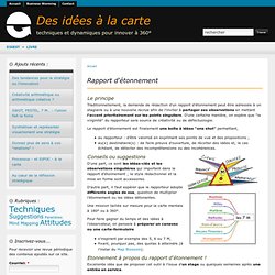 Rapport d'étonnement