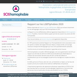 Rapport sur les LGBTIphobies 2020