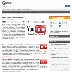 Rarely known YouTube features - StumbleUpon