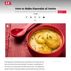 Luscious Rasmalai Recipe