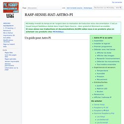 RASP-SENSE-HAT-ASTRO-PI — MCHobby - Wiki