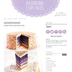Purple Ombre Sprinkles Cake