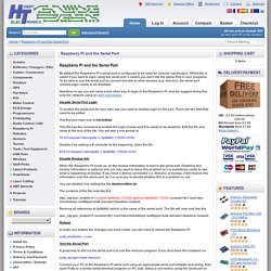 Raspberry Pi and the Serial Port