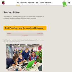Raspberry Pi Blog - News, Announcements, and Ideas