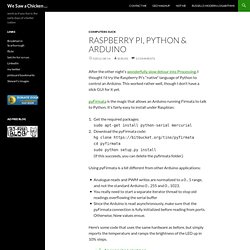 Raspberry Pi, Python & Arduino
