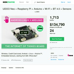 UDOO Neo = Raspberry Pi + Arduino + Wi-Fi + BT 4.0 + Sensors by UDOO