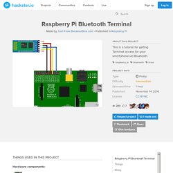 Raspberry Pi Bluetooth Terminal