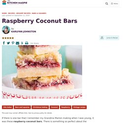 Raspberry Coconut Bars