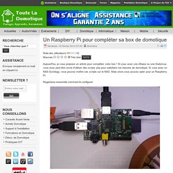 Un Raspberry Pi pour compléter sa box de domotique