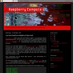 Raspberry Compote: Low-level Graphics on Raspberry Pi (part one)