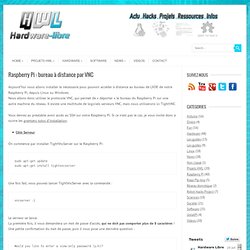 Raspberry Pi : bureau à distance par VNC