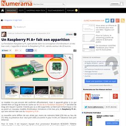 Un Raspberry Pi A+ fait son apparition