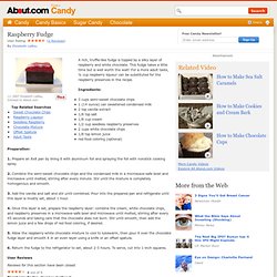Raspberry Fudge Recipe - How to Make Raspberry Fudge