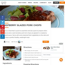 Raspberry Glazed Pork Chops