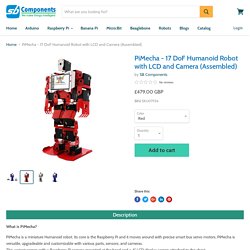 PiMecha-17 DoF Raspberry Pi Humanoid Robot with LCD+camera (Assembled)