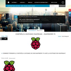 Contrôle a distance Raspberry Pi