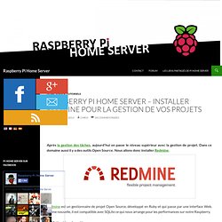 Installer Redmine pour la gestion de vos projets