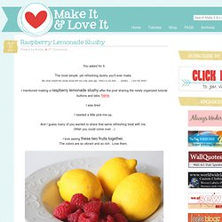 Raspberry Lemonade Slushy